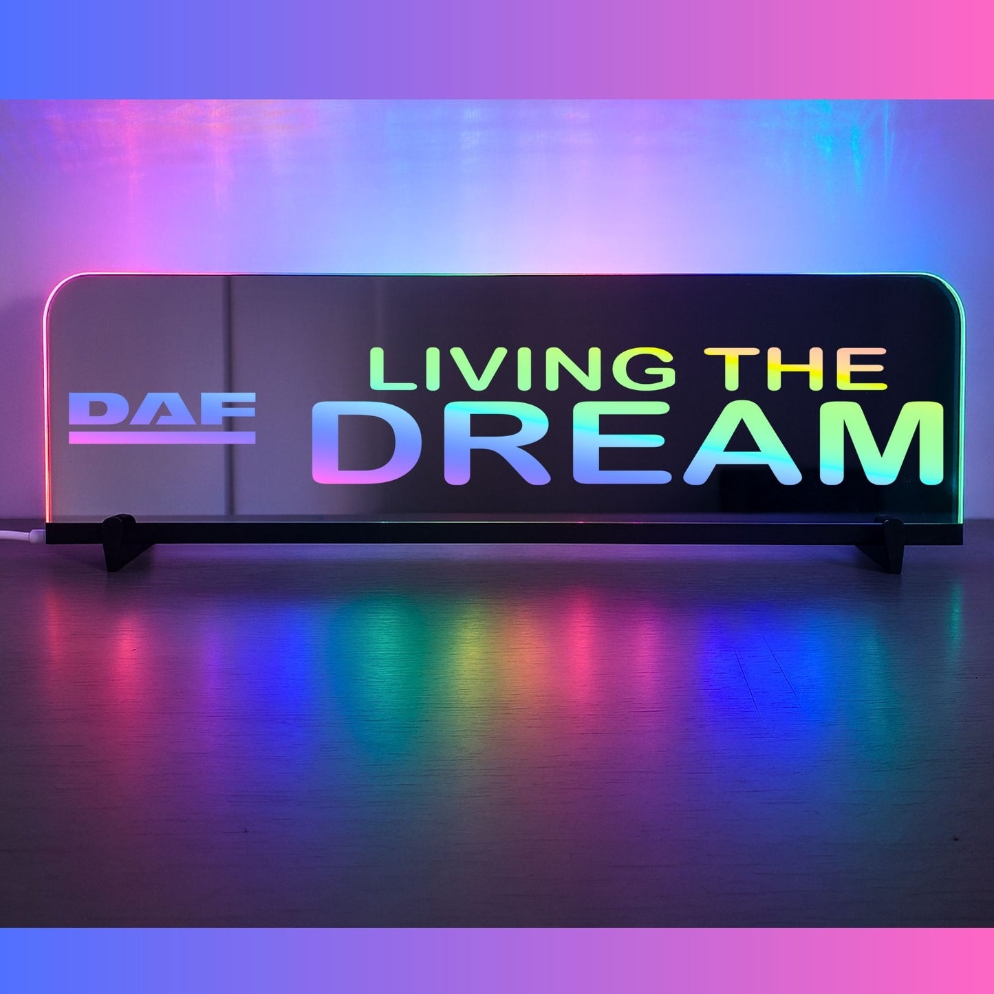 Phoenix Lights Truck Window LED Mirror Light DAF Living the dream