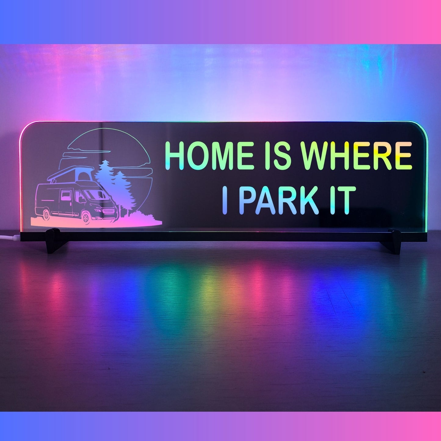 Phoenix Lights Truck Window LED Mirror Light Home is where i park it