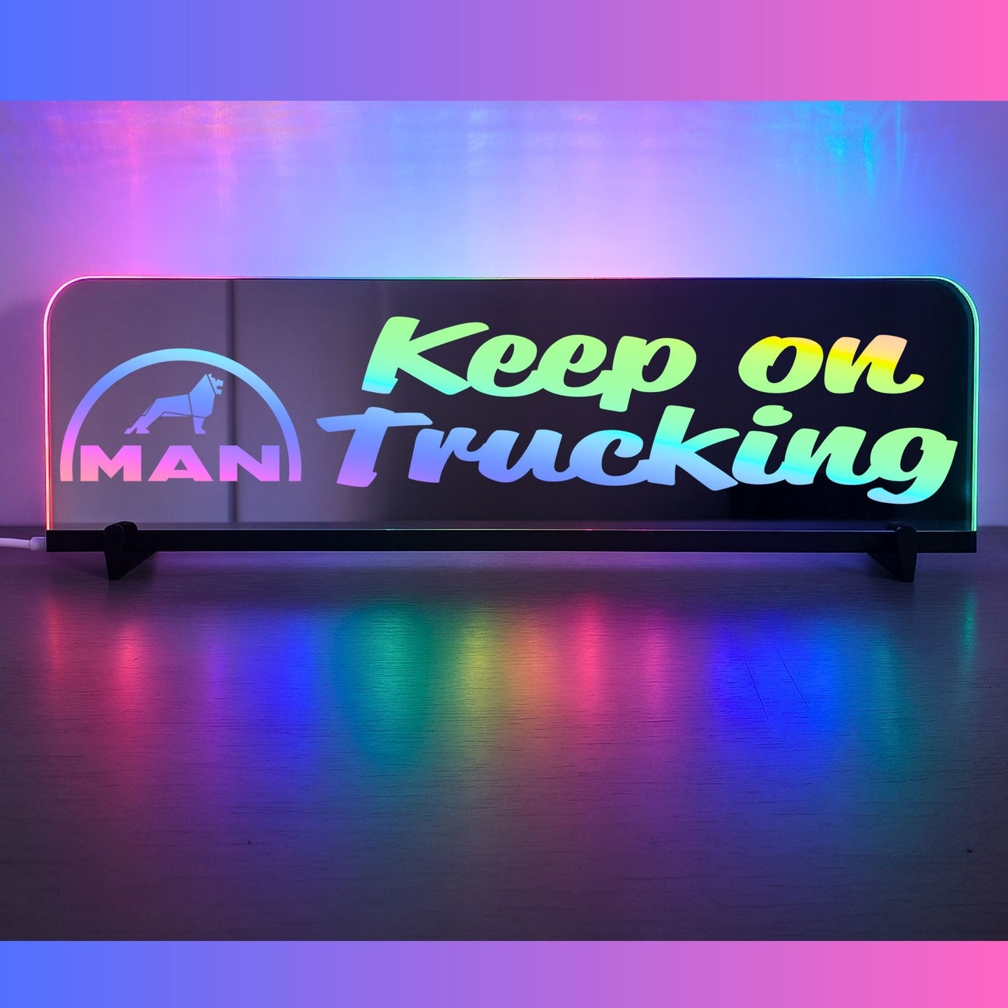 Phoenix Lights Truck Window LED Mirror Light MAN Keep on trucking