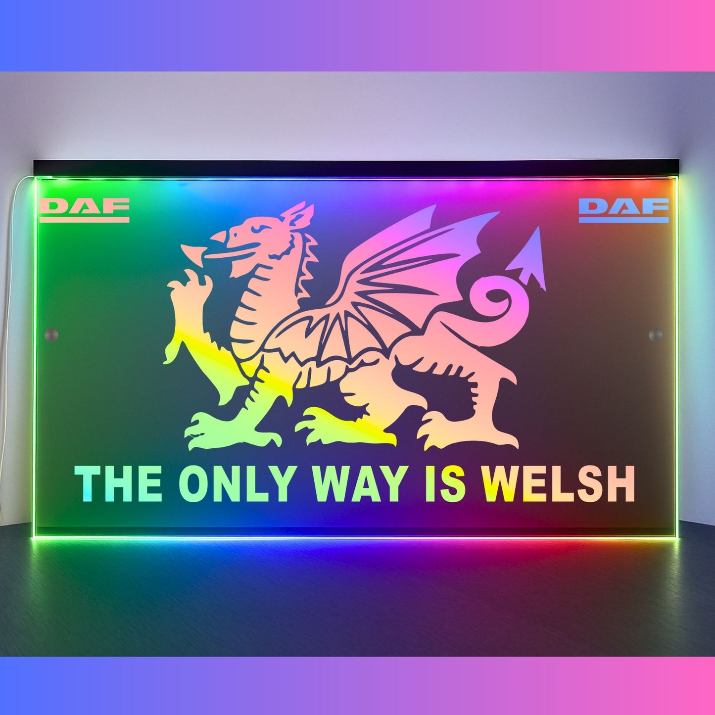 Phoenix Lights Truck LED Mirror Light The only way is Welsh
