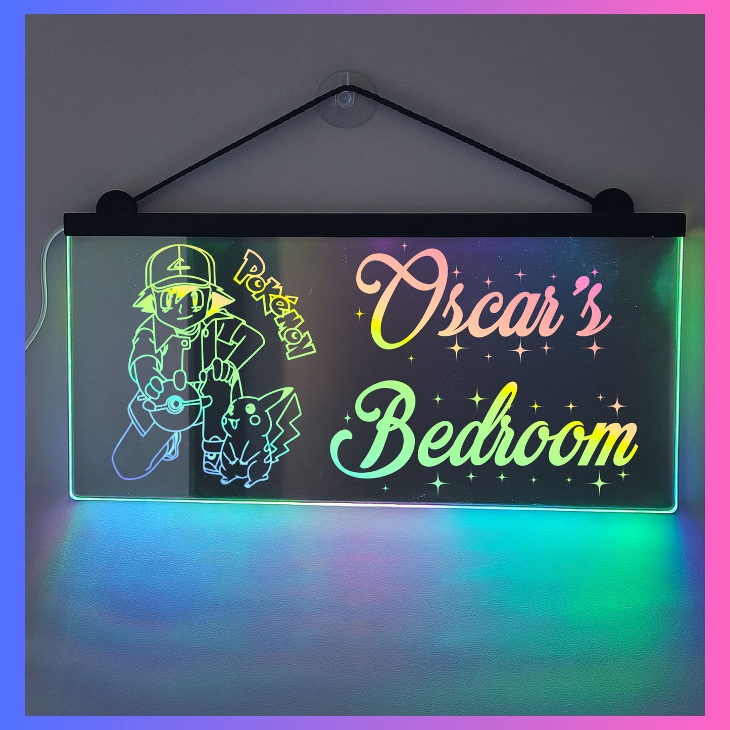 Phoenix Lights Personalised L.E.D Mirror Light Pokemon