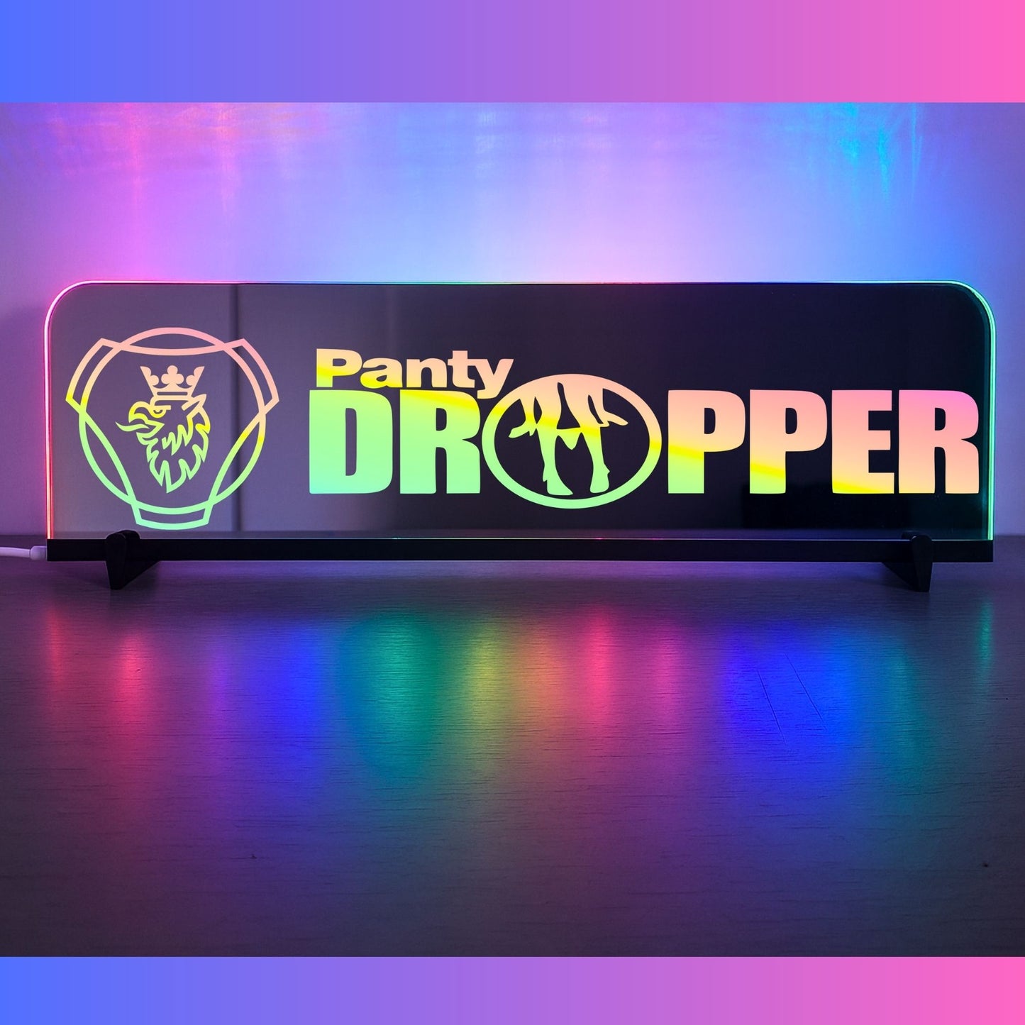 Phoenix Lights Truck Window LED Mirror Light Scania Badge Panty Dropper