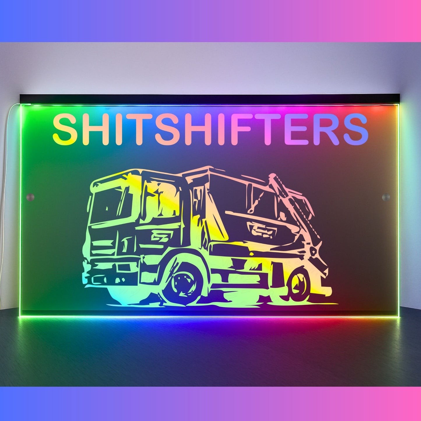 Phoenix Lights Truck LED Mirror Light Skip Wagon Any Text