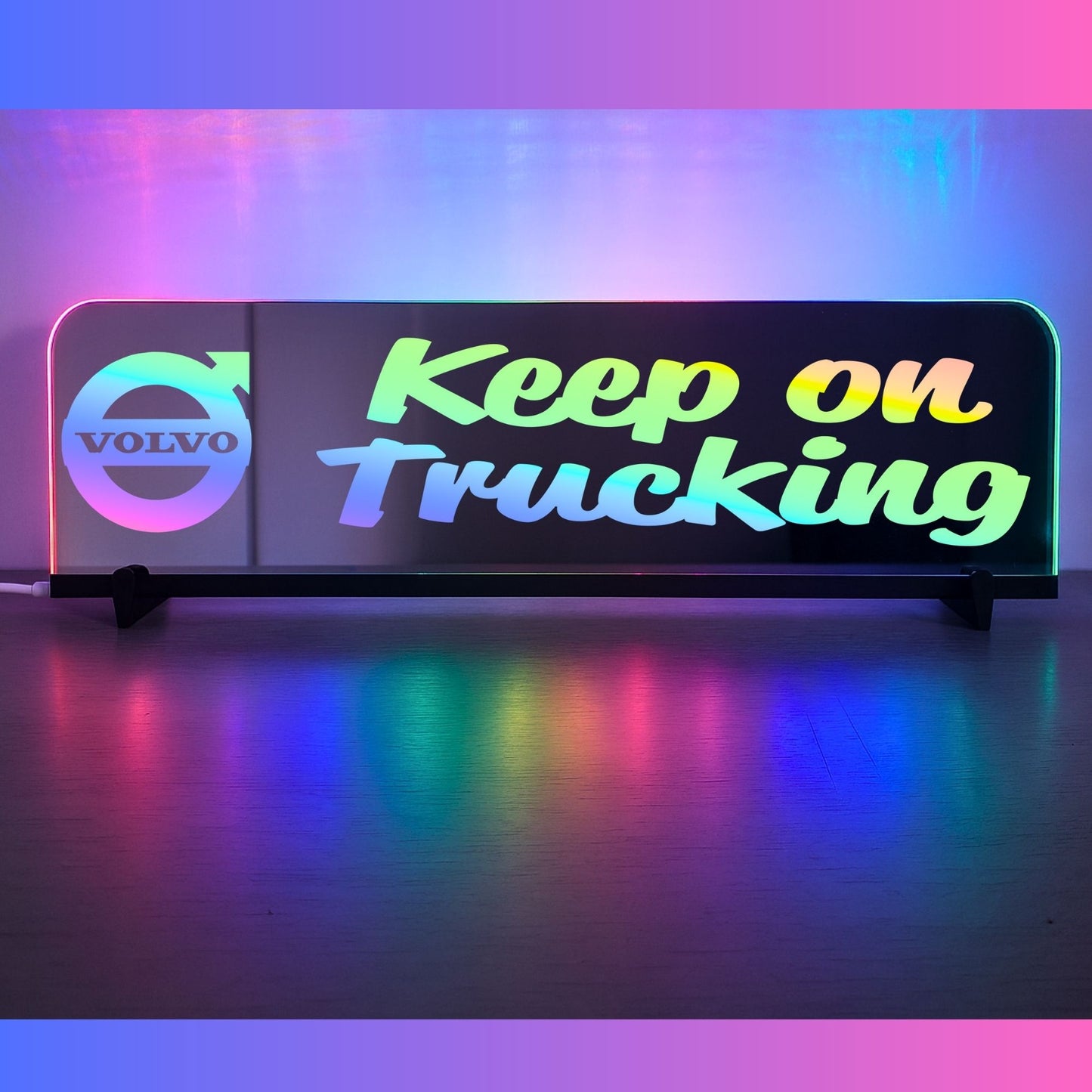 Phoenix Lights Truck Window LED Mirror Light Volvo Keep on Trucking