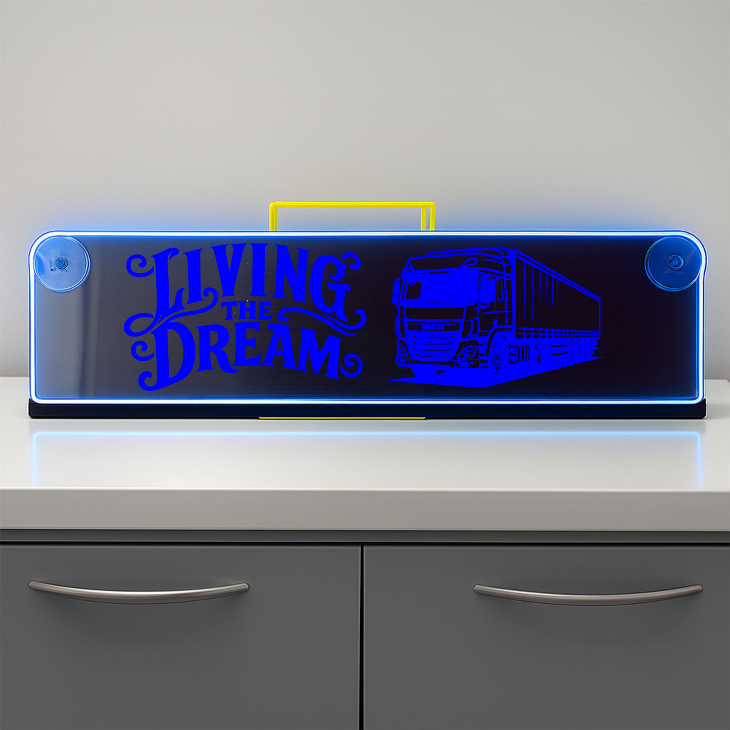 Daf truck living the dream Window LED Mirror Light – Customisable RGB Display