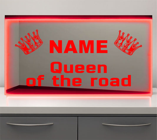 Queen of the road Bulkhead LED Mirror Light – Customisable RGB Display