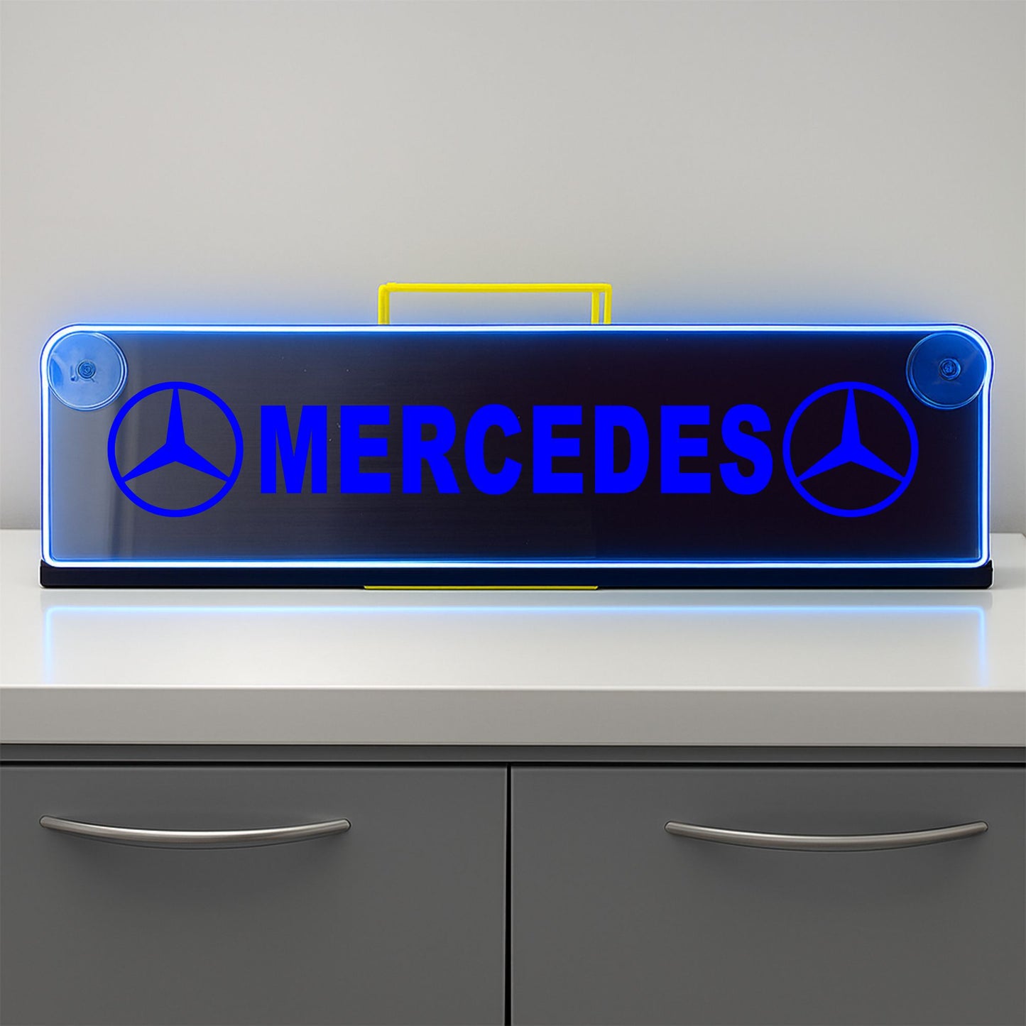 Mercedes Window LED Mirror Light – Customisable RGB Display