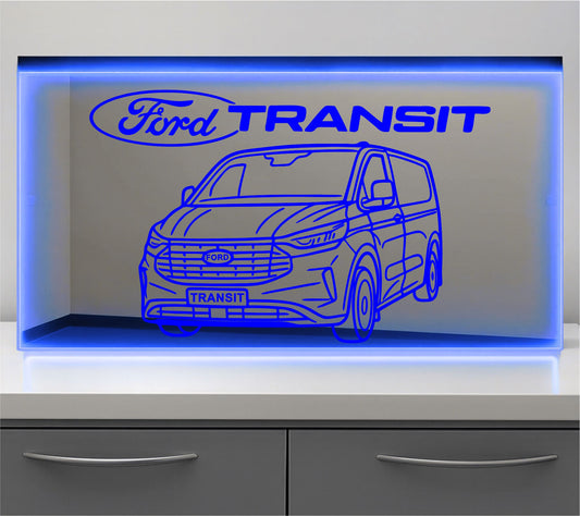 Ford Transit Bulkhead LED Mirror Light – Customisable RGB Display