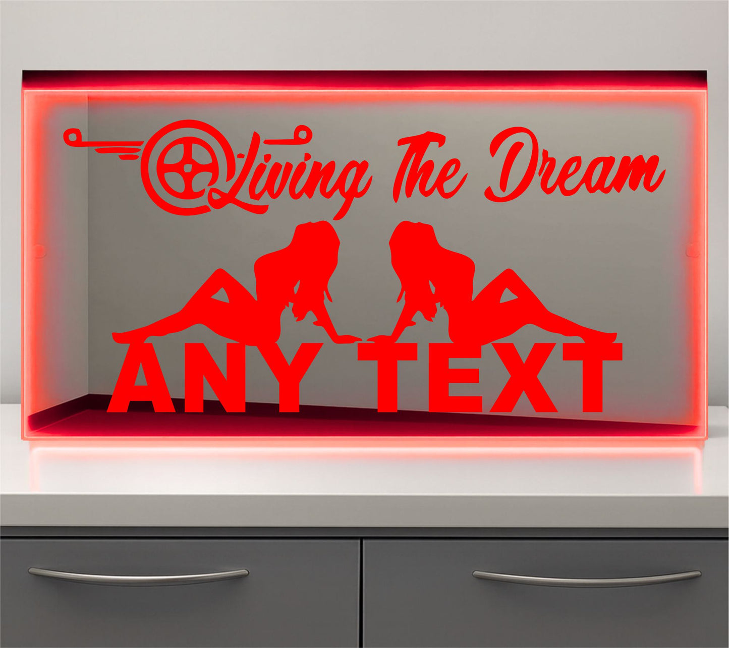 Daf Living the dream Bulkhead LED Mirror Light – Customisable RGB Display