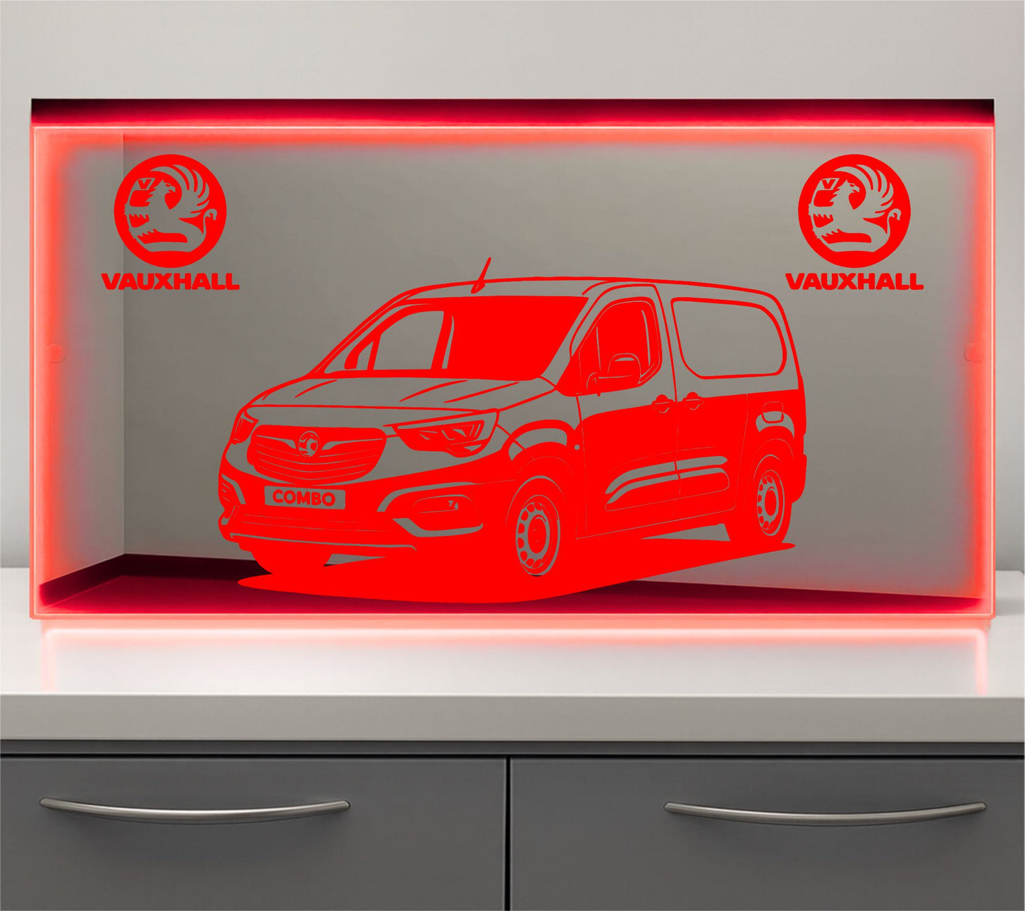 Vauxhall Combo Bulkhead LED Mirror Light – Customisable RGB Display