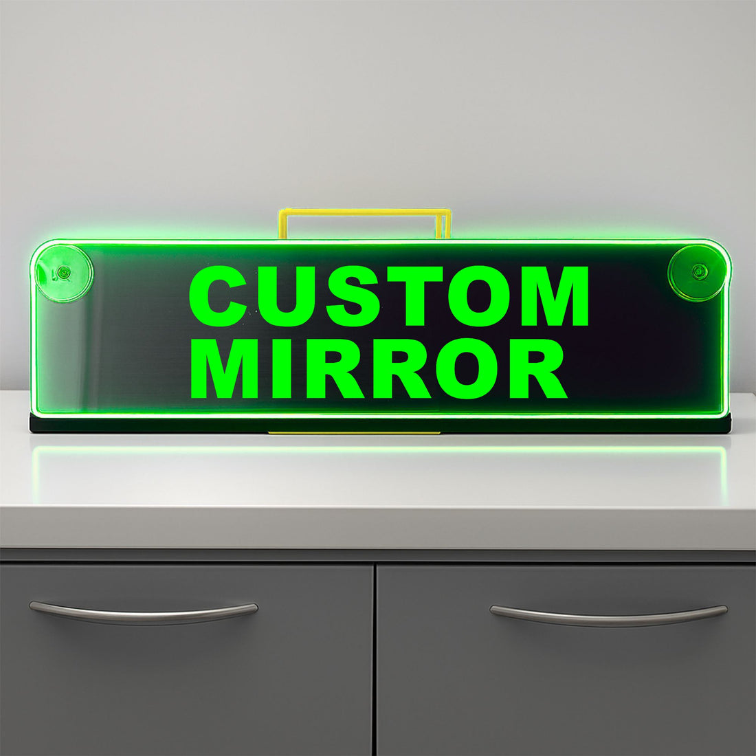Custom Window LED Mirror Light – Customisable RGB Display – Phoenix Lights
