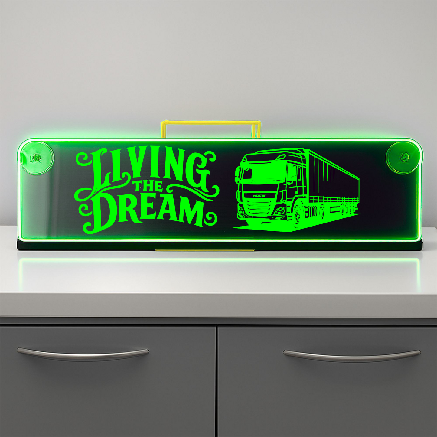 Daf truck living the dream Window LED Mirror Light – Customisable RGB Display