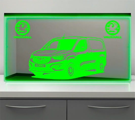 Vauxhall Combo Bulkhead LED Mirror Light – Customisable RGB Display