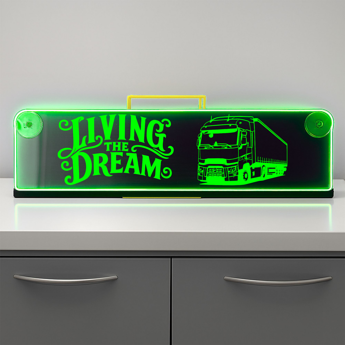 Renault truck living the dream Window LED Mirror Light – Customisable RGB Display