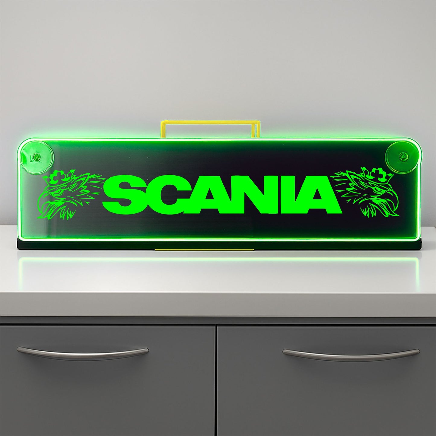 Scania Griffins Window LED Mirror Light – Customisable RGB Display