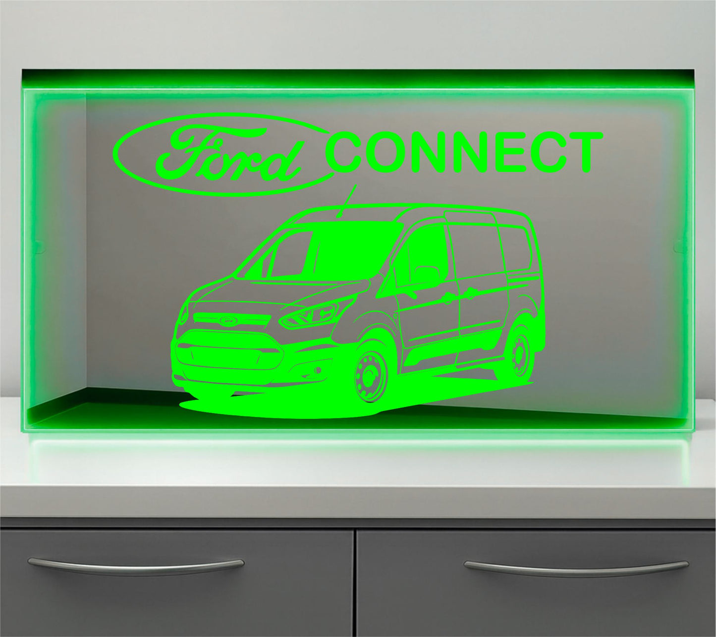 Ford Connect Bulkhead LED Mirror Light – Customisable RGB Display