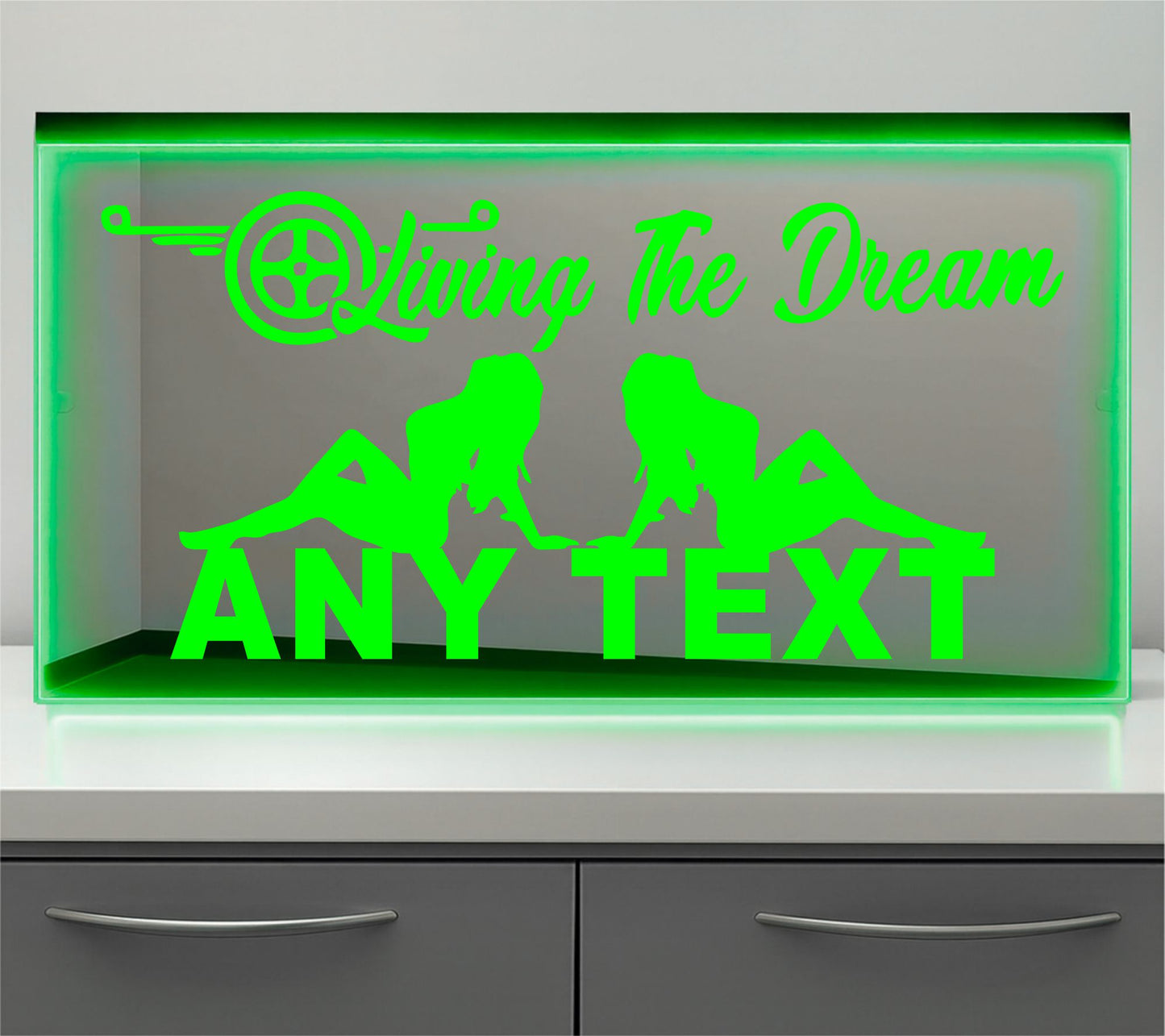Daf Living the dream Bulkhead LED Mirror Light – Customisable RGB Display