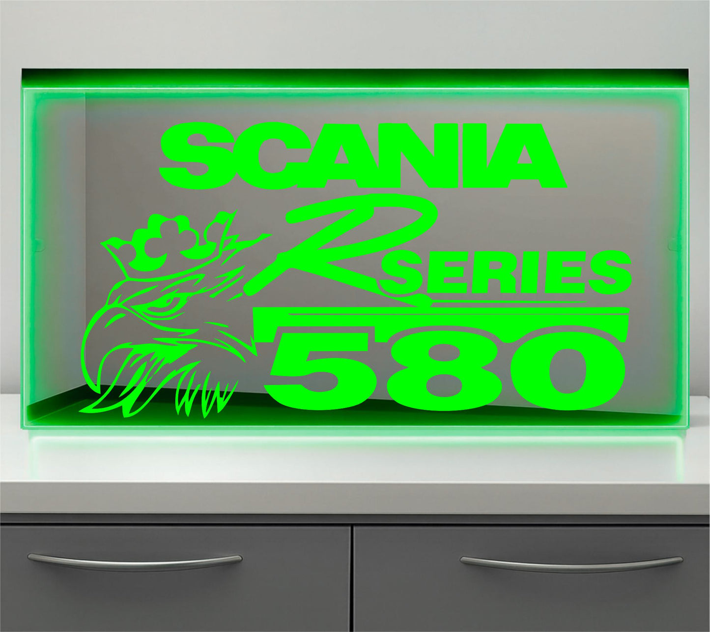 Scania R series with Griffin Bulkhead LED Mirror Light – Customisable RGB Display