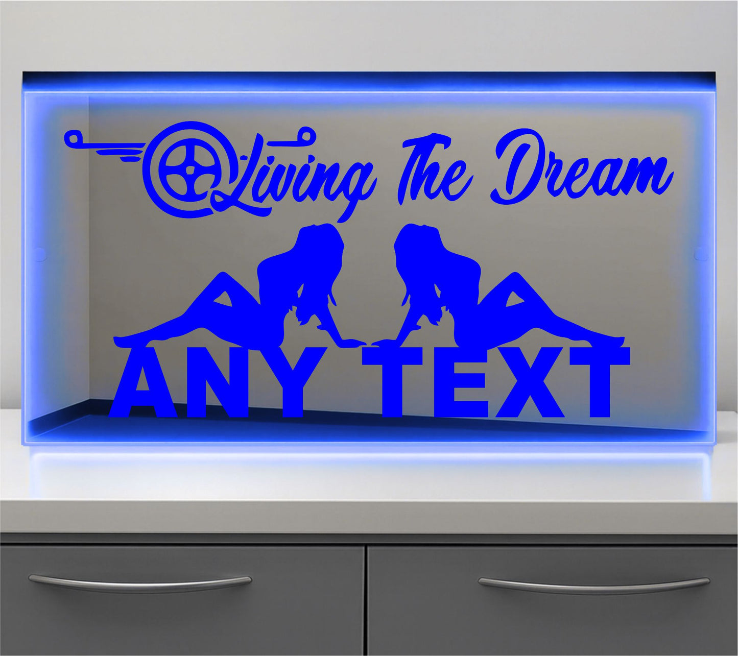 Daf Living the dream Bulkhead LED Mirror Light – Customisable RGB Display
