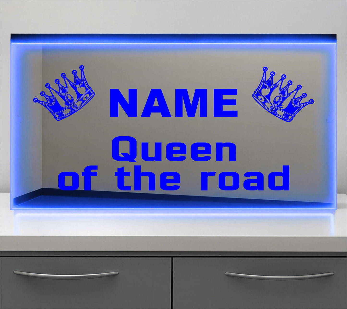 Queen of the road Bulkhead LED Mirror Light – Customisable RGB Display