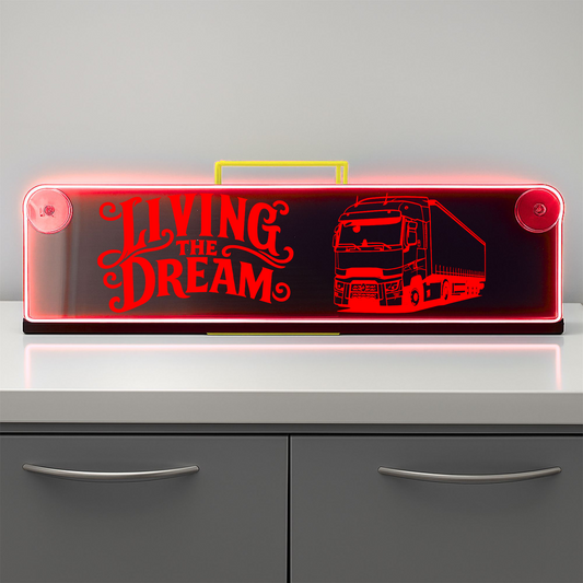 Renault truck living the dream Window LED Mirror Light – Customisable RGB Display