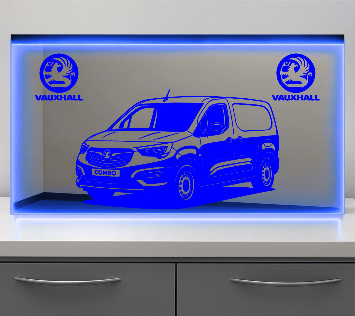Vauxhall Combo Bulkhead LED Mirror Light – Customisable RGB Display