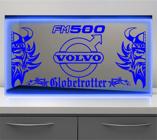 Volvo Globetrotter Bulkhead LED Mirror Light – Customisable RGB Display