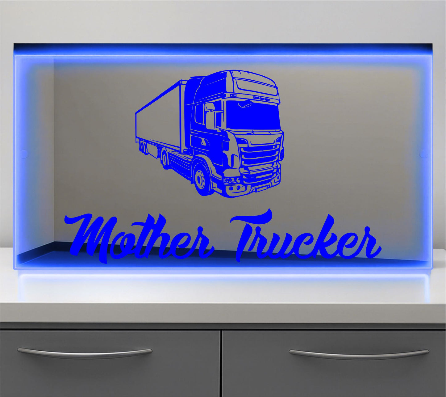 Truck Mother Trucker Bulkhead LED Mirror Light – Customisable RGB Display