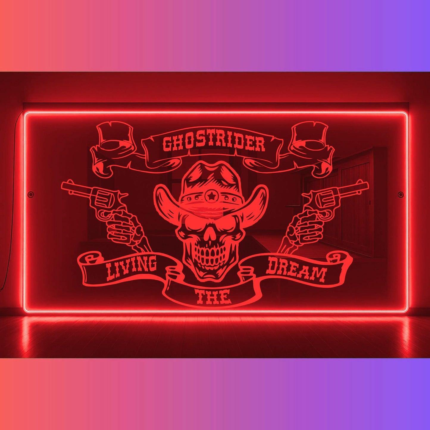 Phoenix Lights Truck LED Mirror Living the dream