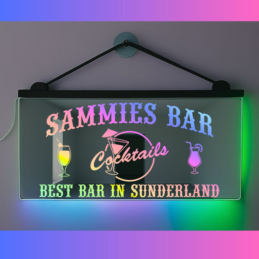 Phoenix Lights Personalised L.E.D Mirror Light Home Bar