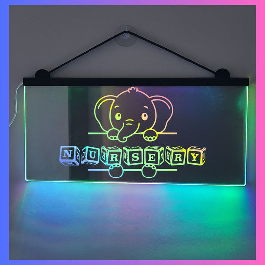 Phoenix Lights Personalised L.E.D Mirror Light Elephant