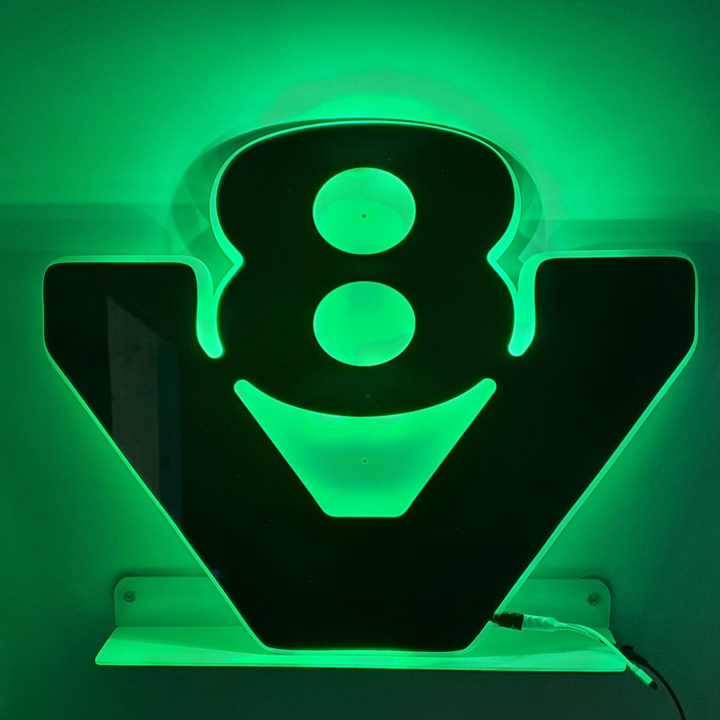V8 Truck Bulkhead LED Light Back Board green