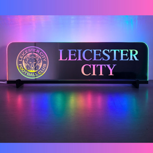 Phoenix Lights Personalised L.E.D Mirror Leicester city