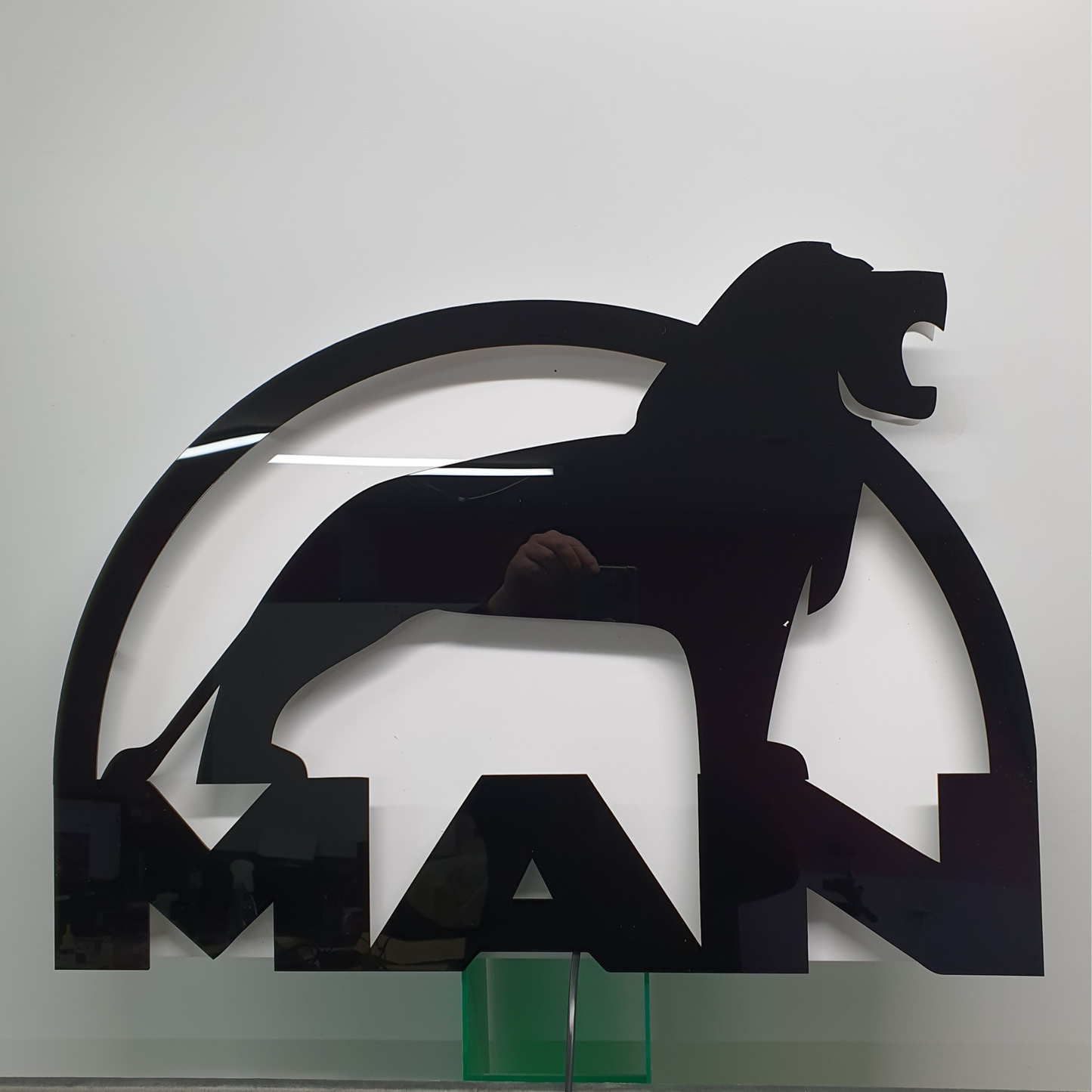 Man Truck Bulkhead LED Light Back Board Red