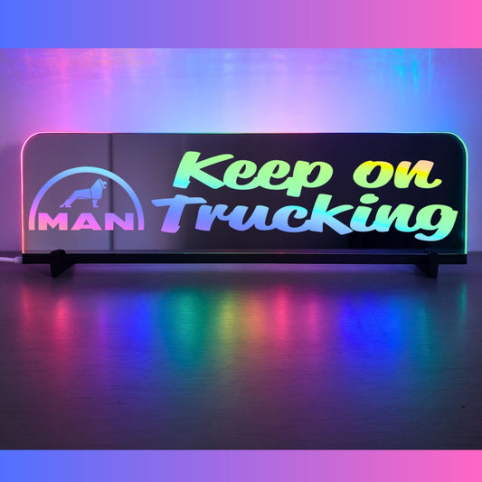 Phoenix Lights Truck Window LED Mirror Light MAN Keep on trucking