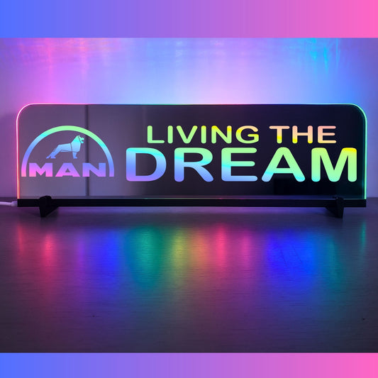 Phoenix Lights Truck Window LED Mirror Light MAN Living the dream