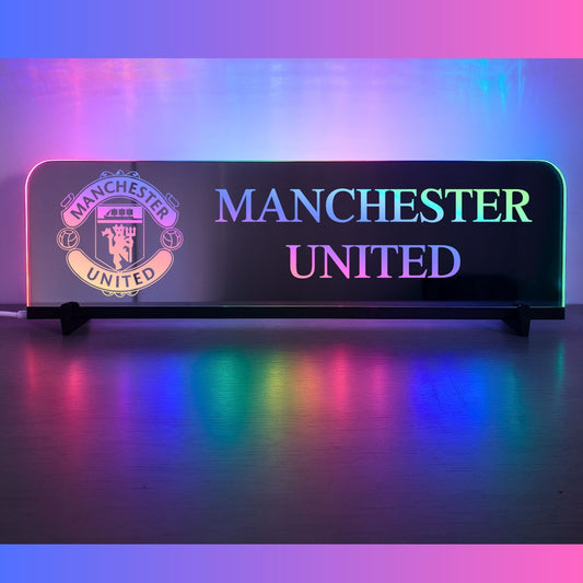 Phoenix Lights Personalised L.E.D Mirror Manchester United