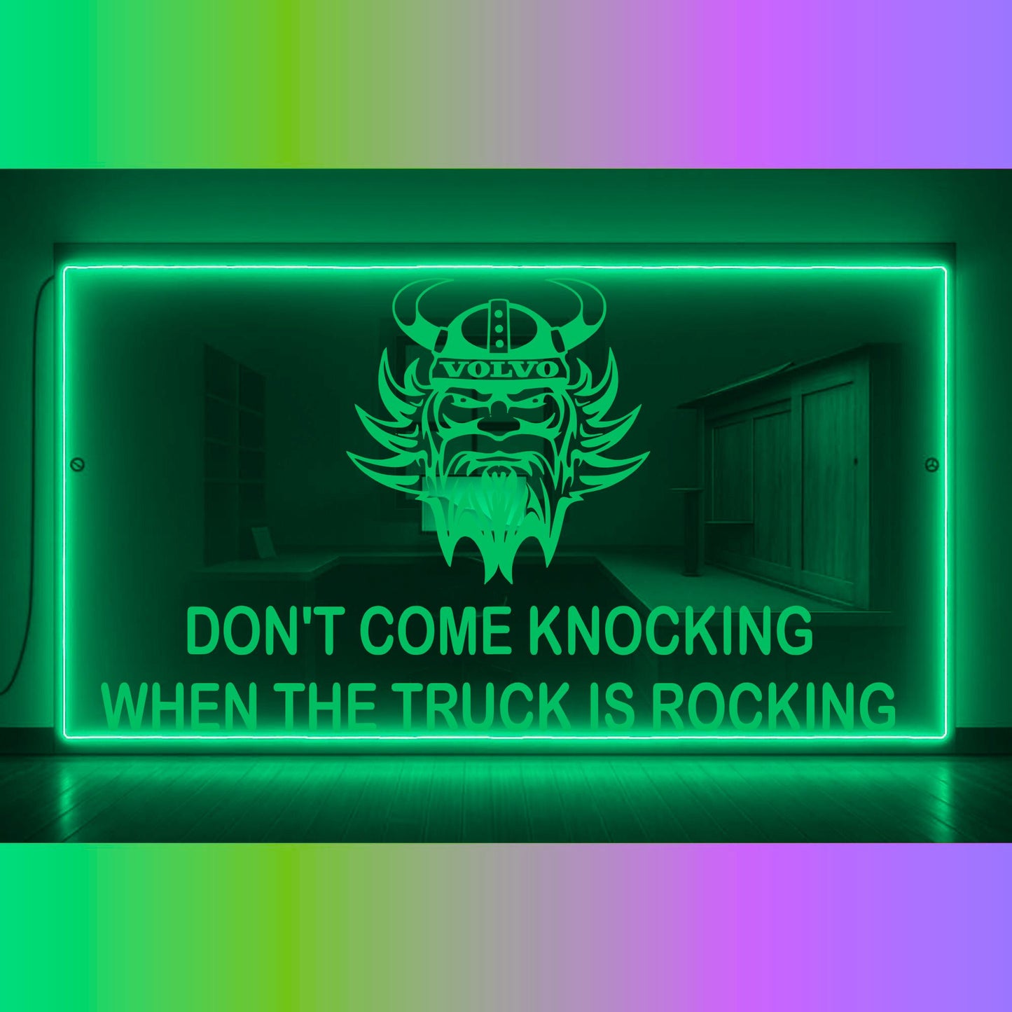 Phoenix Lights Truck LED Mirror Light Volvo Viking Any Text