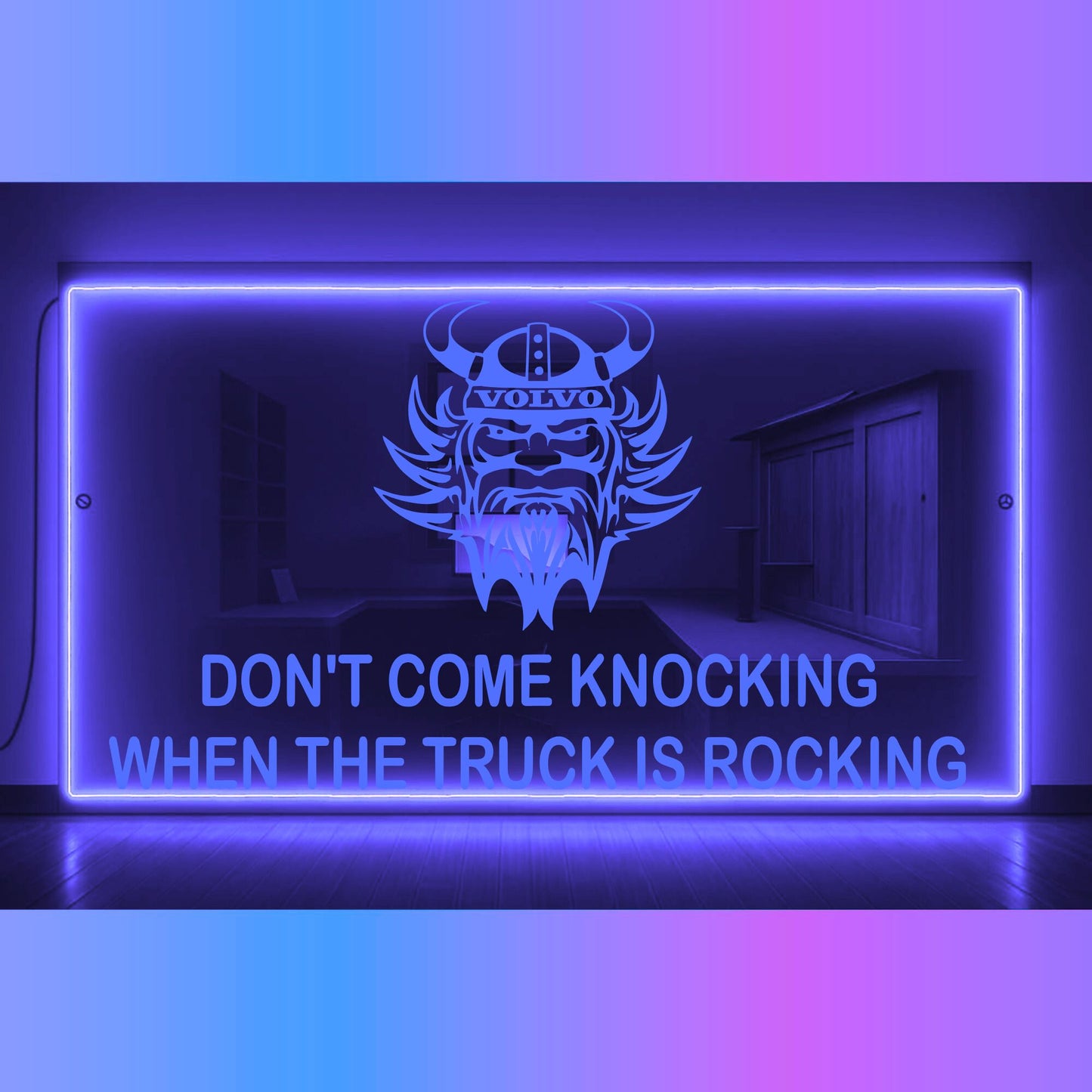 Phoenix Lights Truck LED Mirror Light Volvo Viking Any Text