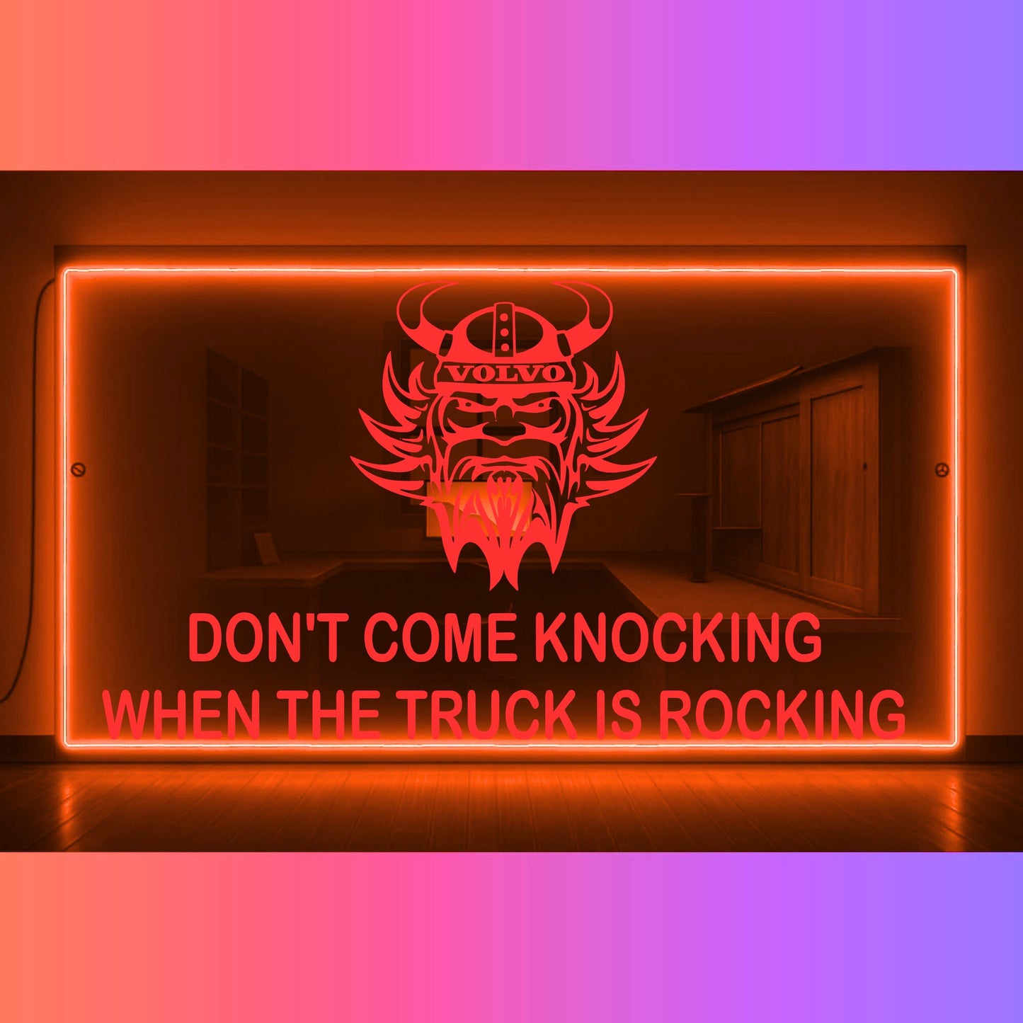 Phoenix Lights Truck LED Mirror Light Volvo Viking Any Text