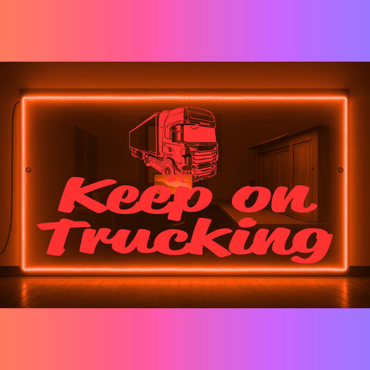 Phoenix Lights Truck LED Mirror Light Keep on trucking