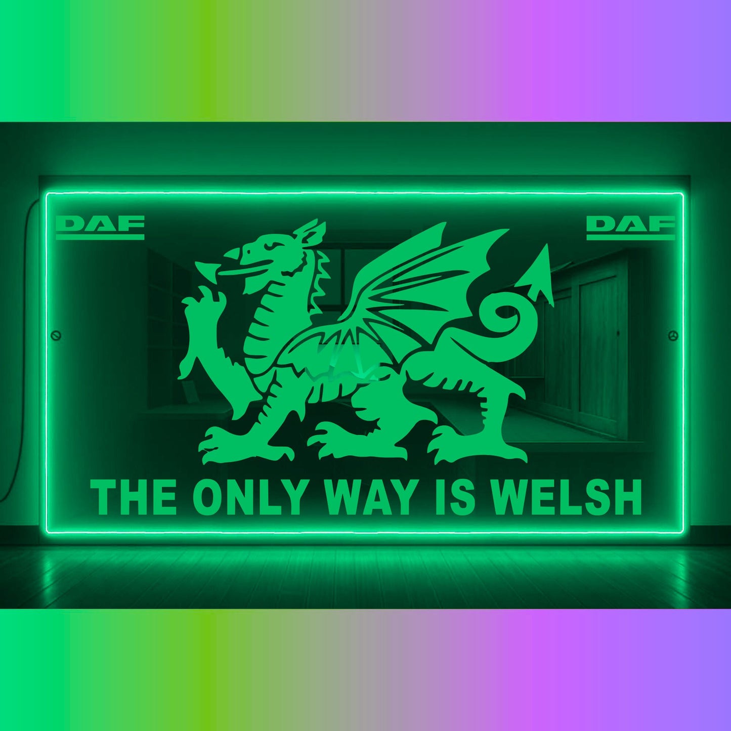 Phoenix Lights Truck LED Mirror Light The only way is Welsh
