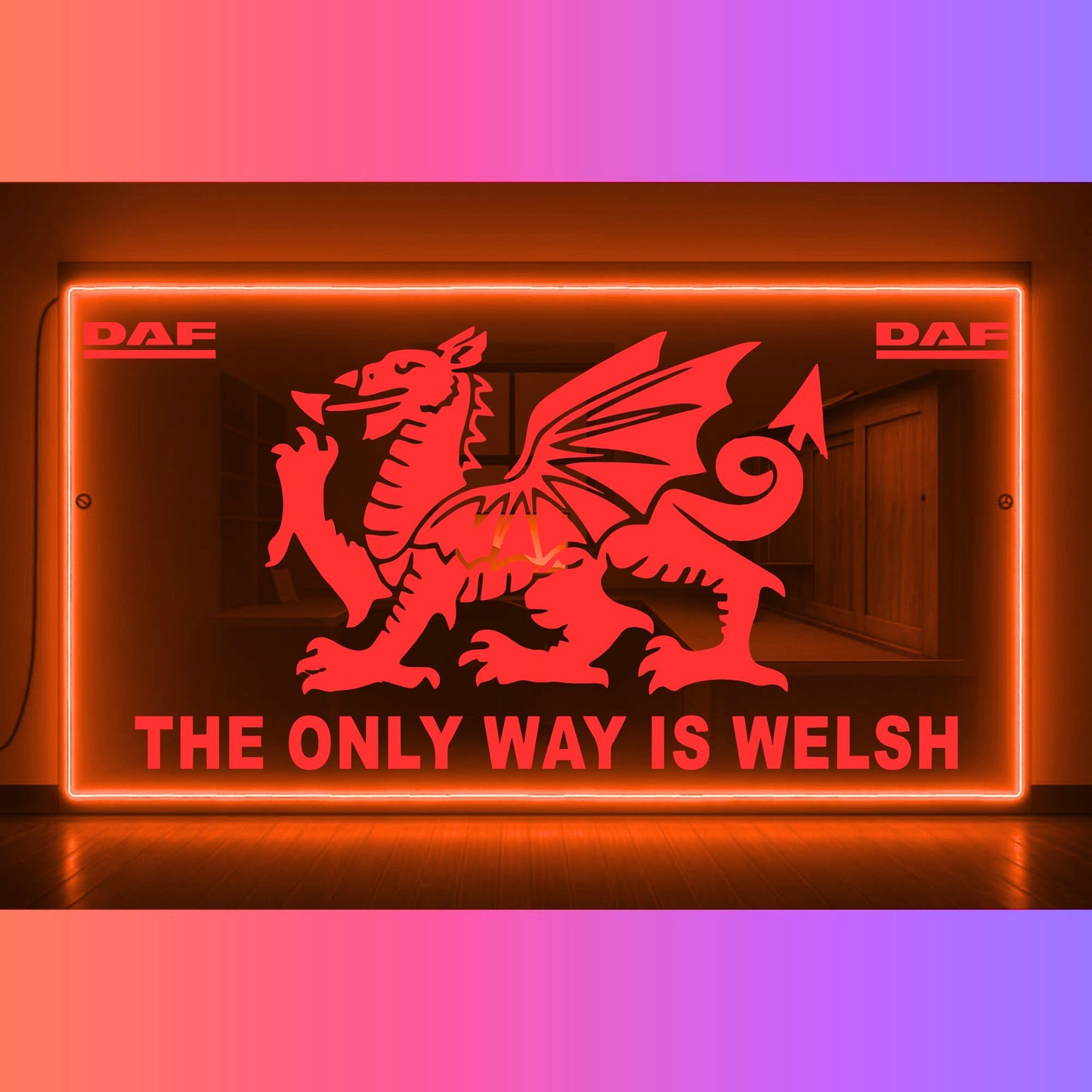 Phoenix Lights Truck LED Mirror Light The only way is Welsh