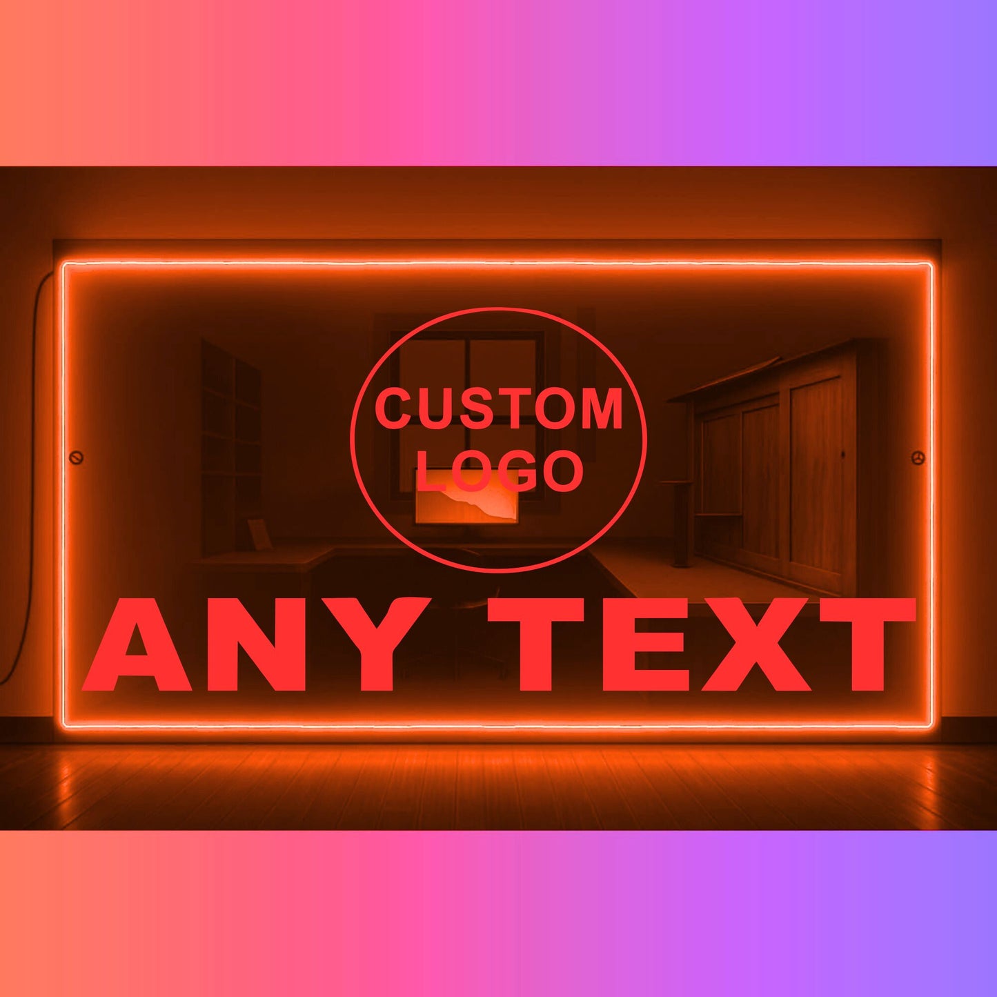 Phoenix Lights Truck LED Mirror Light custom logo custom text