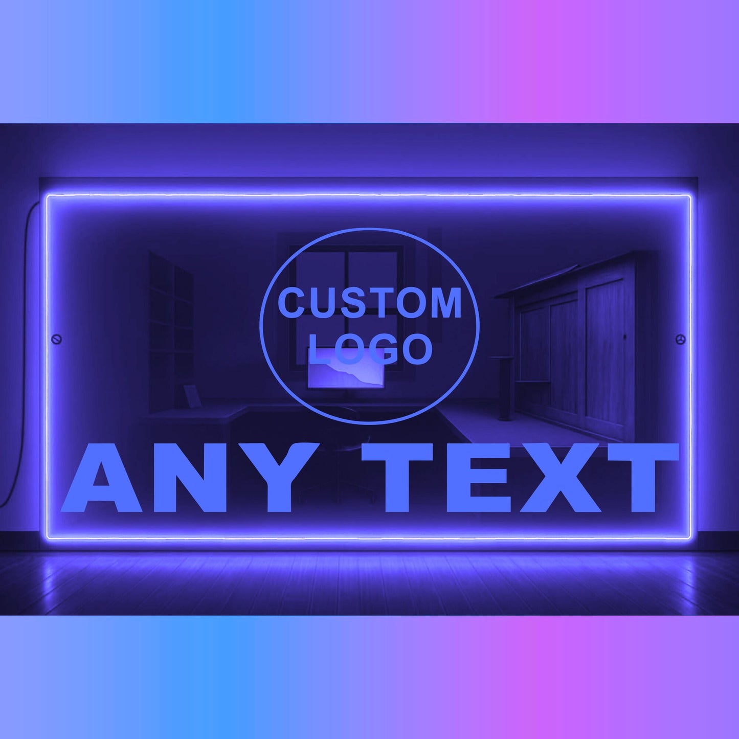 Phoenix Lights Truck LED Mirror Light custom logo custom text