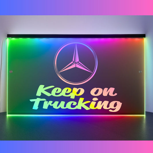 Phoenix Lights Truck LED Mirror Light Mercedes Keep on trucking
