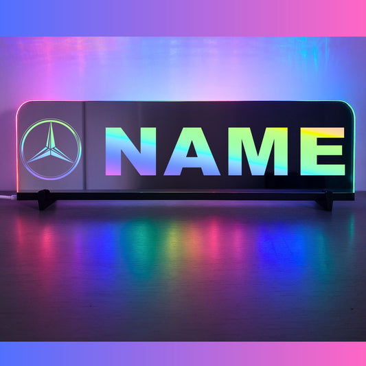 Phoenix Lights Truck Window LED Mirror Light Mercedes Any Text