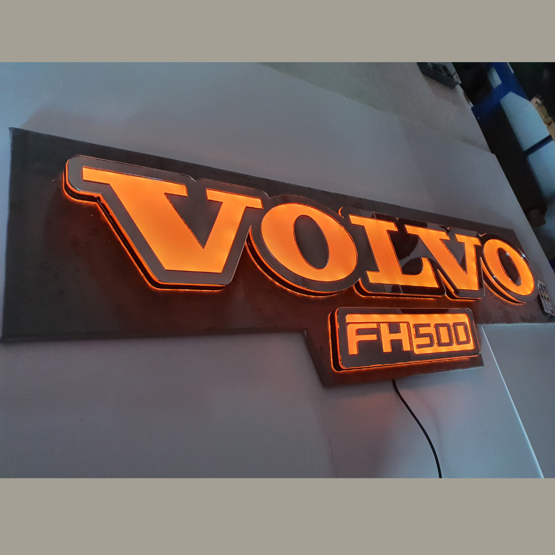 Volvo Truck Bulkhead LED Light Back Board 5v Rgb