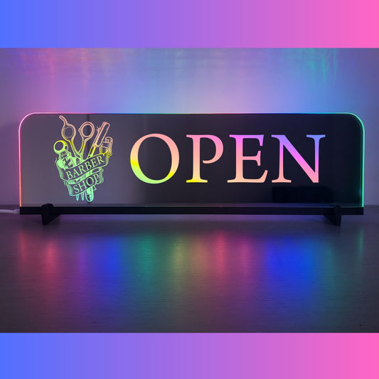 Phoenix Lights Personalised L.E.D Mirror Open