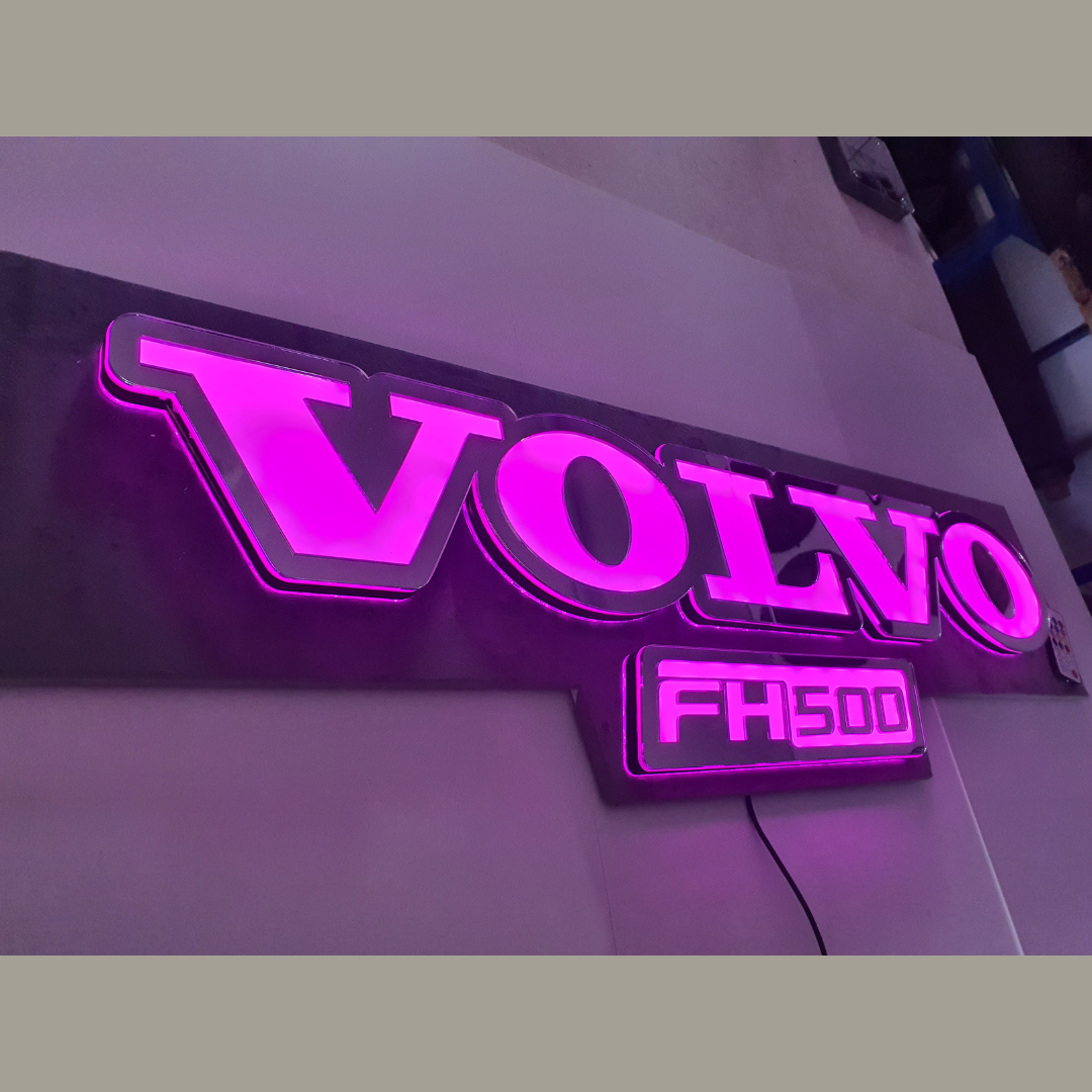 Volvo Truck Bulkhead LED Light Back Board 5v Rgb